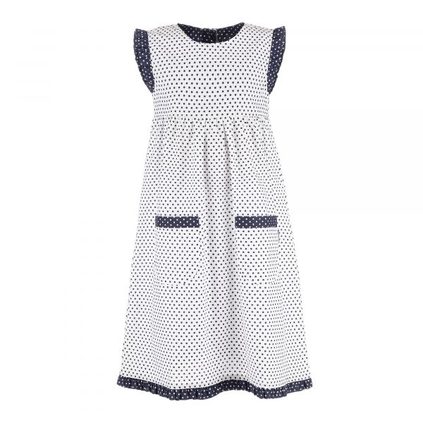 Kinderkleid, gepunktet Gr.140 Restposten